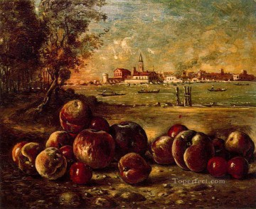 ジョルジョ・デ・キリコ Painting - ヴェネツィアの風景の静物画 ジョルジョ・デ・キリコ 形而上学的シュルレアリスム